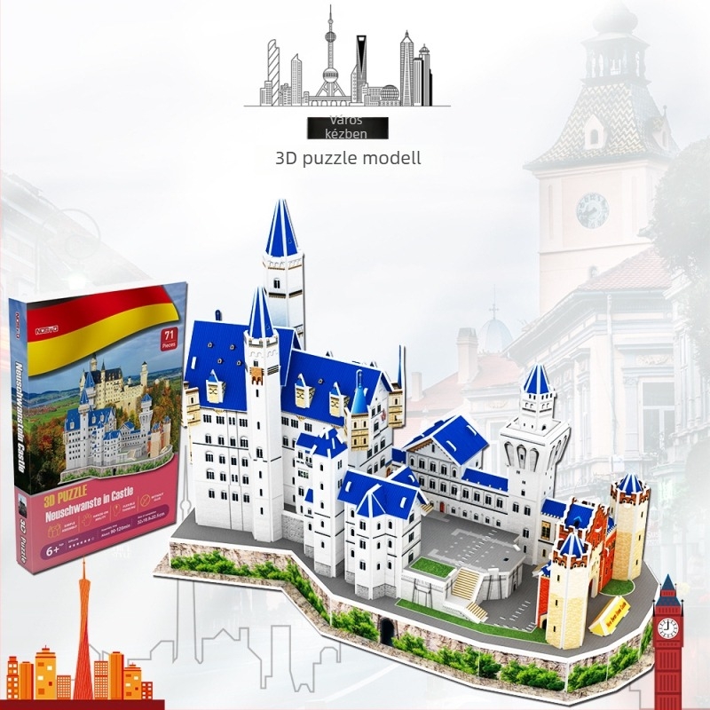 3D papírból készült puzzle — DIY, márka nosto/Northto, 7–14 éveseknek.