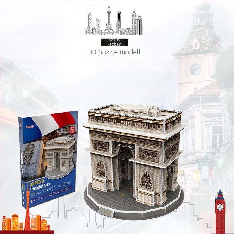 3D papírból készült puzzle — DIY, márka nosto/Northto, 7–14 éveseknek.