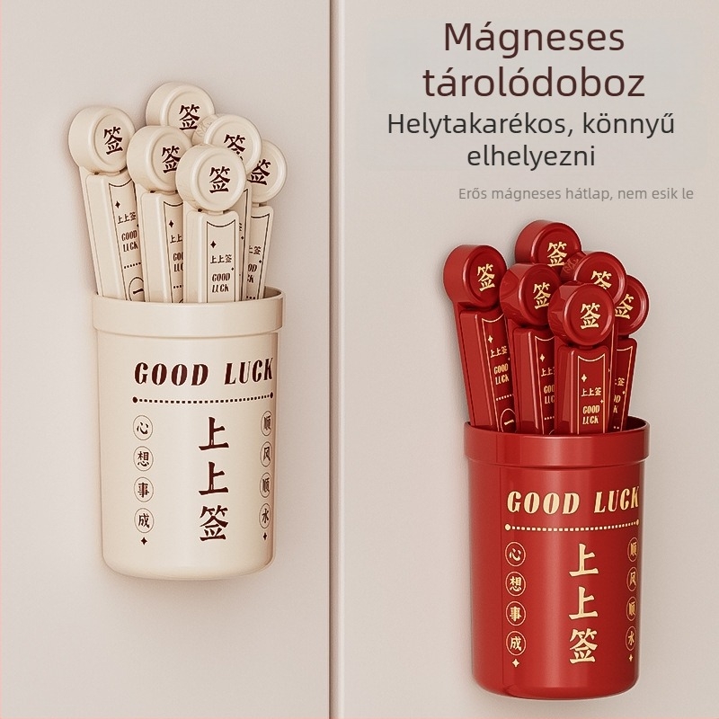 Mágneses záró klipsz élelmiszer-minőségű műanyag tasakokhoz, nedvességálló és frissesség megőrző; alkalmas lezárására tejpor és banános rágcsálnivalók esetén; logó nyomtatás elérhető; 1 doboz 6 darabbal