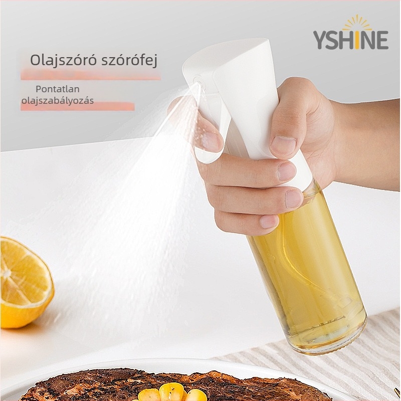 Üveg olajspray palack nyomógombos permetezővel, automatikus nyitás-zárás, minimalist design, Yao Chen