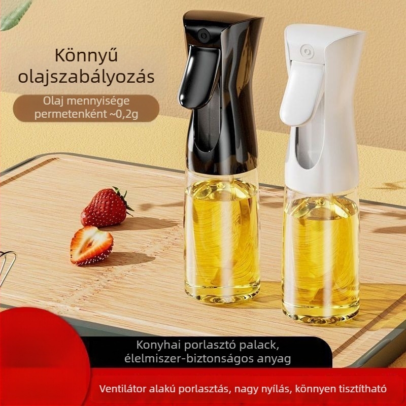 Olajspray-palack légsütőhöz, otthoni használatra, magasnyomású, folyamatos permetezés