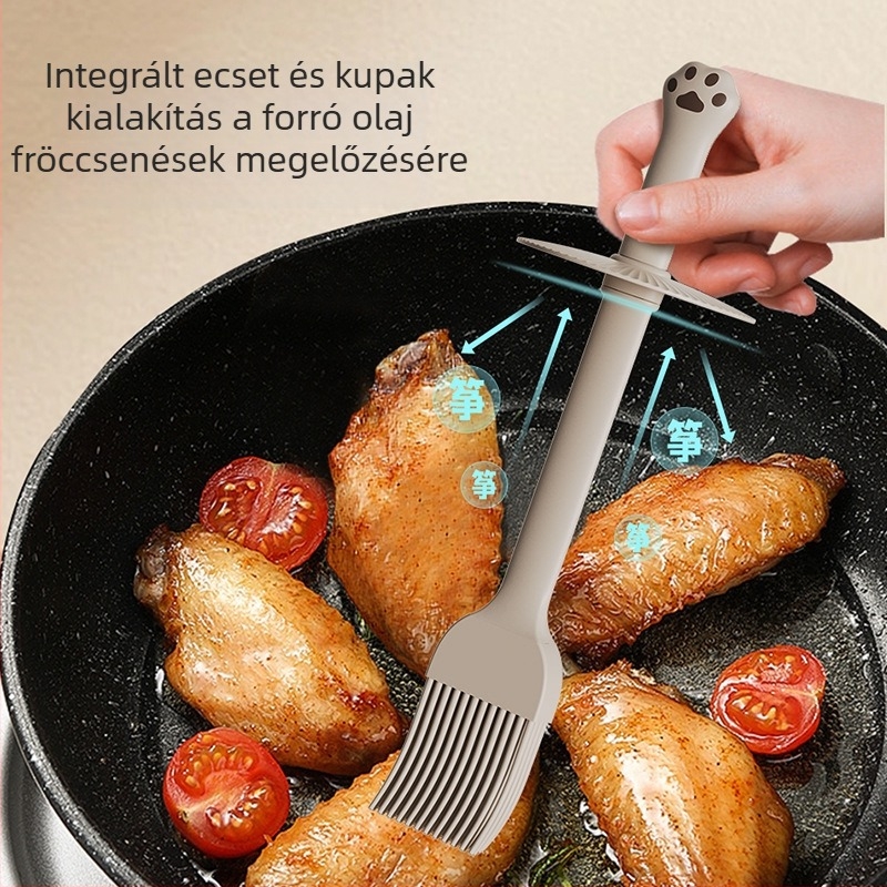 Beépített ecsetes olajüveg — anyag: üveg; Nordic stílus; automatikus nyitás-zárás; olajtartó kategória; prémium minőség