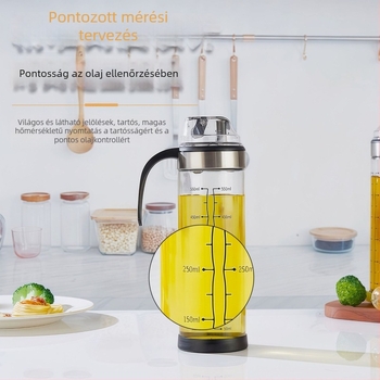 Olajtartó kanna Superior Forces – üvegből, automatikus nyitás-zárás, modern minimalist stílus