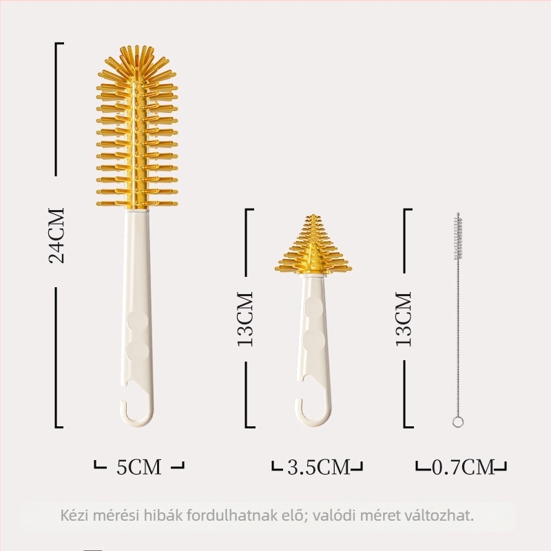 Yobeidi cumisüveg tisztító készlet szárítóállvánnyal, cumisüveg tisztító kefével, hordozható tároló dobozzal