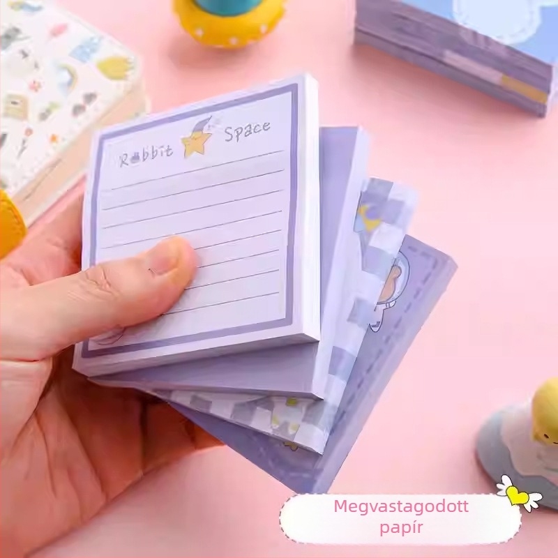 Star Page 001 Rajzfilmszerű jegyzetfüzet kitéphető oldalakkal, testre szabható logó és személyre szabási lehetőség