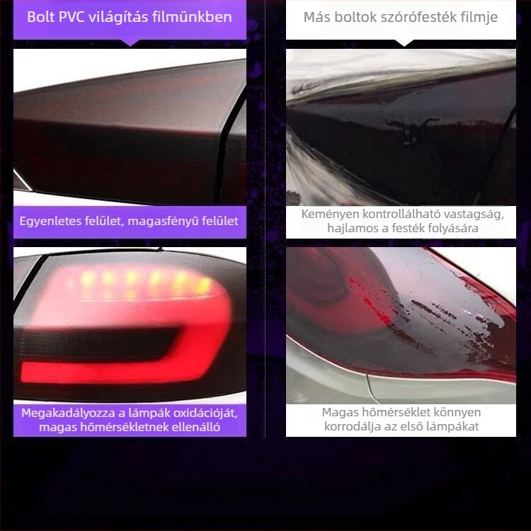 Innocence autólámpa matricája, ragasztóval, egyszínű, testre szabható