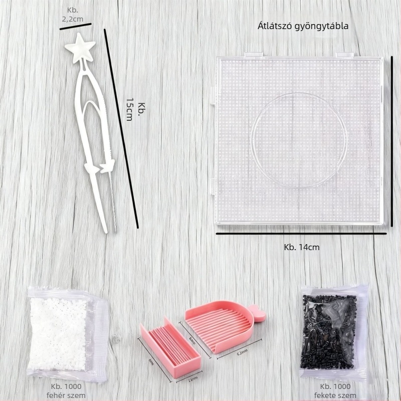 Fused Bean kiegészítő csomag – DIY sík puzzle játék, műanyag, 7–14 éveseknek