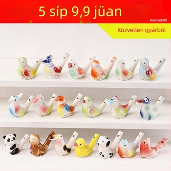 Kerámiából készült vízivilág madár síp — tájjellegű szuvenír játék; ideális személyes ajándék kollégáknak, barátoknak, gyerekeknek vagy osztálytársaknak (Enshi); megfelelő Tanárnapra, Nemzeti Ünnepre és Gyermeknapra; tökéletes utazási emlékekhez, diplomaos