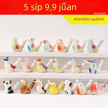 Kerámiából készült vízivilág madár síp — tájjellegű szuvenír játék; ideális személyes ajándék kollégáknak, barátoknak, gyerekeknek vagy osztálytársaknak (Enshi); megfelelő Tanárnapra, Nemzeti Ünnepre és Gyermeknapra; tökéletes utazási emlékekhez, diplomaos