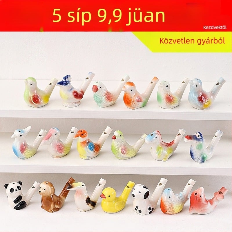 Kerámiából készült vízivilág madár síp — tájjellegű szuvenír játék; ideális személyes ajándék kollégáknak, barátoknak, gyerekeknek vagy osztálytársaknak (Enshi); megfelelő Tanárnapra, Nemzeti Ünnepre és Gyermeknapra; tökéletes utazási emlékekhez, diplomaos