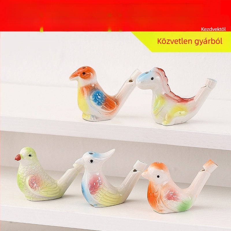 Kerámiából készült vízivilág madár síp — tájjellegű szuvenír játék; ideális személyes ajándék kollégáknak, barátoknak, gyerekeknek vagy osztálytársaknak (Enshi); megfelelő Tanárnapra, Nemzeti Ünnepre és Gyermeknapra; tökéletes utazási emlékekhez, diplomaos