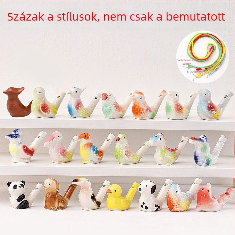 Kerámiából készült vízivilág madár síp — tájjellegű szuvenír játék; ideális személyes ajándék kollégáknak, barátoknak, gyerekeknek vagy osztálytársaknak (Enshi); megfelelő Tanárnapra, Nemzeti Ünnepre és Gyermeknapra; tökéletes utazási emlékekhez, diplomaos
