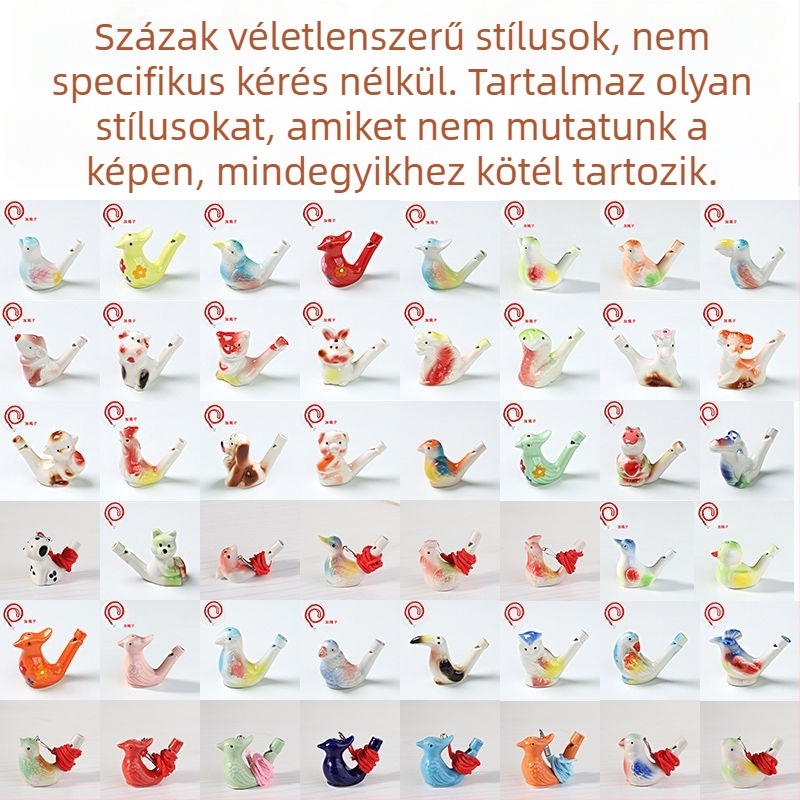 Kerámiából készült vízivilág madár síp — tájjellegű szuvenír játék; ideális személyes ajándék kollégáknak, barátoknak, gyerekeknek vagy osztálytársaknak (Enshi); megfelelő Tanárnapra, Nemzeti Ünnepre és Gyermeknapra; tökéletes utazási emlékekhez, diplomaos