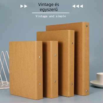 Kraft papír borítós notesz lefűzhető, belső papír 80gsm, 1–50 oldal