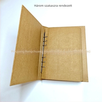 Kraft papír borítós notesz lefűzhető, belső papír 80gsm, 1–50 oldal