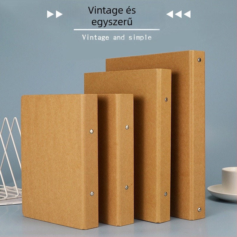 Kraft papír borítós notesz lefűzhető, belső papír 80gsm, 1–50 oldal