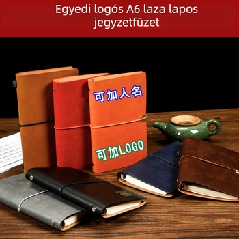 A5-ös notesz téphető lappal, Crazy Horse PU bőrrel, színváltó hatású, hordozható pánttal – retro napló