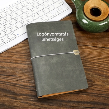 A5-ös notesz téphető lappal, Crazy Horse PU bőrrel, színváltó hatású, hordozható pánttal – retro napló