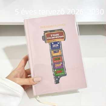 2026–2030 Film-idő Öt Éves A5 Tervező Napló