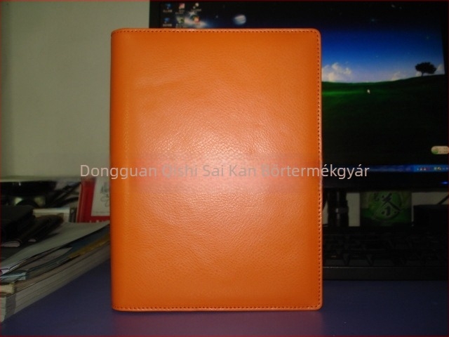 Testre szabható notesz bőr/ imitált bőr borítóval, loose-leaf kötés, Forest papír 80 g, logónyomtatás