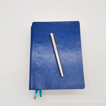 PU bőr notesztok borító, kétgyűrűs kötés, Dowling papír 100 g/m², vas csipesz