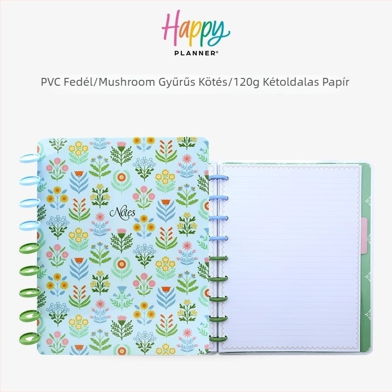 Naplófüzet – Leválasztható napló-tervező, gyűrűs kötés, PVC fedél, offset papír 120 g, 100–200 oldal