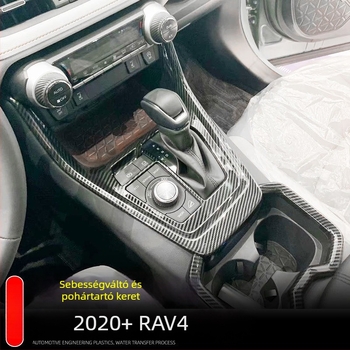 ABS belsőépítési készlet Toyota RAV4 RongFanghoz — egységes öntvény középső konzolhoz, pohártartó és kapcsolópanel