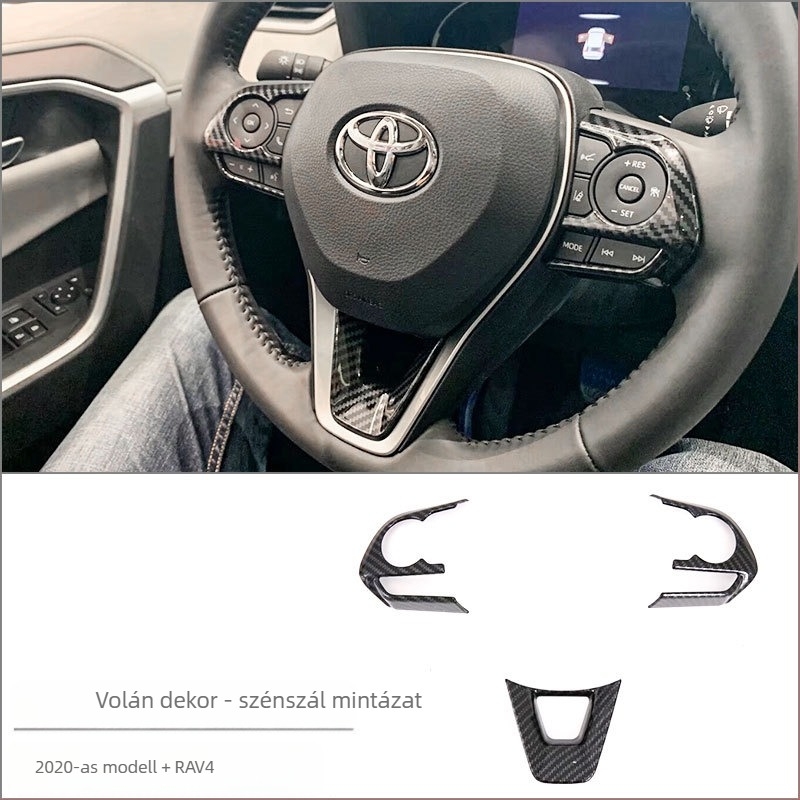 ABS belsőépítési készlet Toyota RAV4 RongFanghoz — egységes öntvény középső konzolhoz, pohártartó és kapcsolópanel