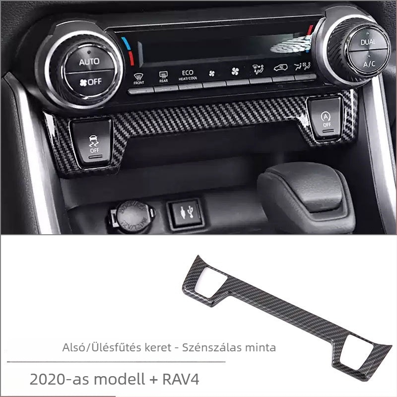 ABS belsőépítési készlet Toyota RAV4 RongFanghoz — egységes öntvény középső konzolhoz, pohártartó és kapcsolópanel