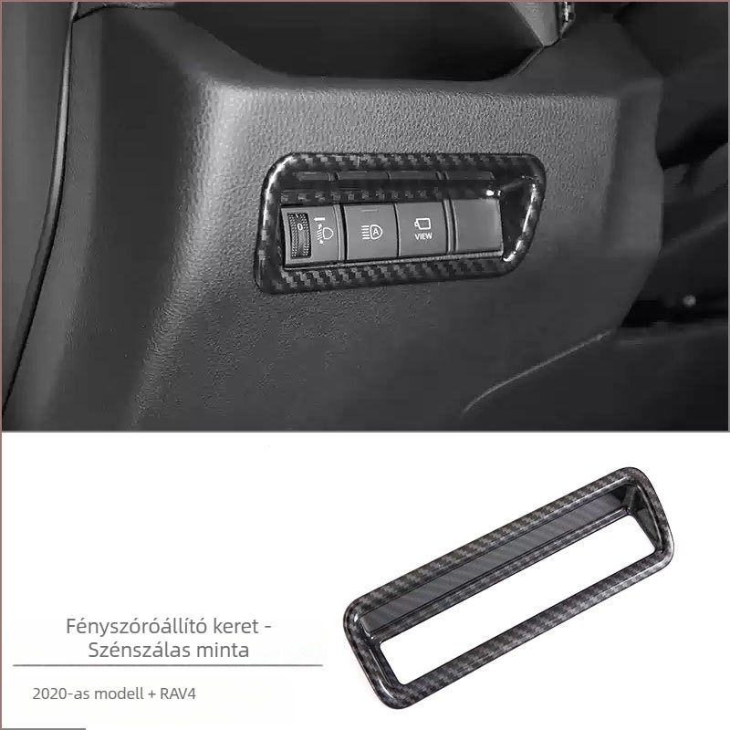 ABS belsőépítési készlet Toyota RAV4 RongFanghoz — egységes öntvény középső konzolhoz, pohártartó és kapcsolópanel