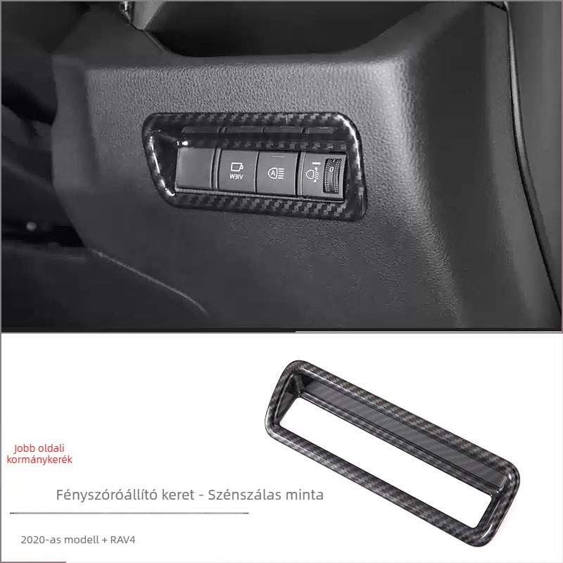 ABS belsőépítési készlet Toyota RAV4 RongFanghoz — egységes öntvény középső konzolhoz, pohártartó és kapcsolópanel