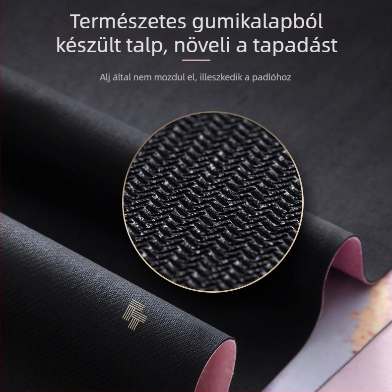 Csúszásmentes, összecsukható jóga matrac, gumiból, 1,5 mm vastagság, 1250 g súly