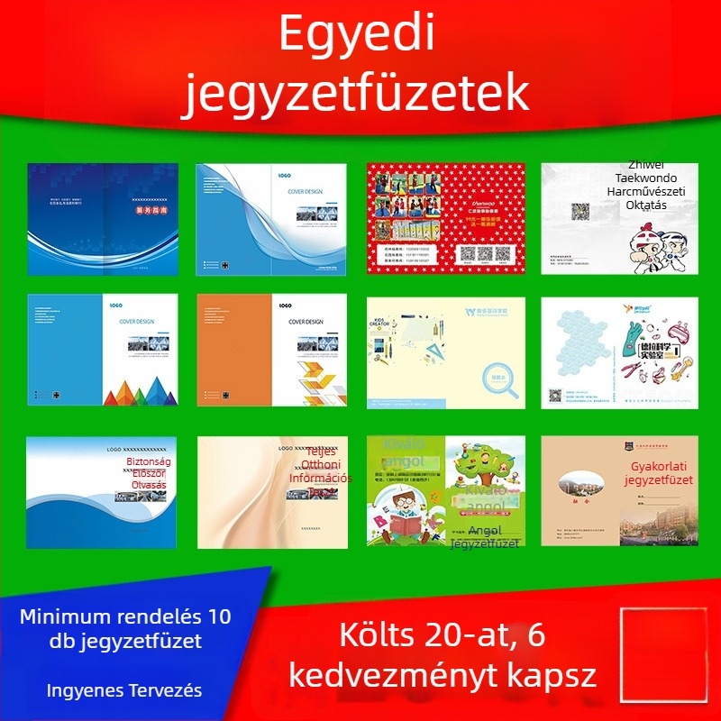 A5-ös testreszabott jegyzetfüzet vezeték nélküli kötésekkel, 80 g/m² offset papírral, logónyomtatás elérhető, testreszabás tartalmazva, modell bzdz0011, Snail Stroll