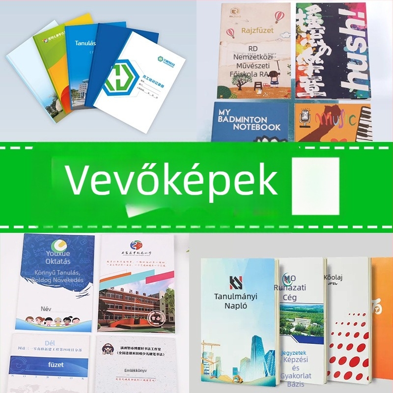 A5-ös testreszabott jegyzetfüzet vezeték nélküli kötésekkel, 80 g/m² offset papírral, logónyomtatás elérhető, testreszabás tartalmazva, modell bzdz0011, Snail Stroll