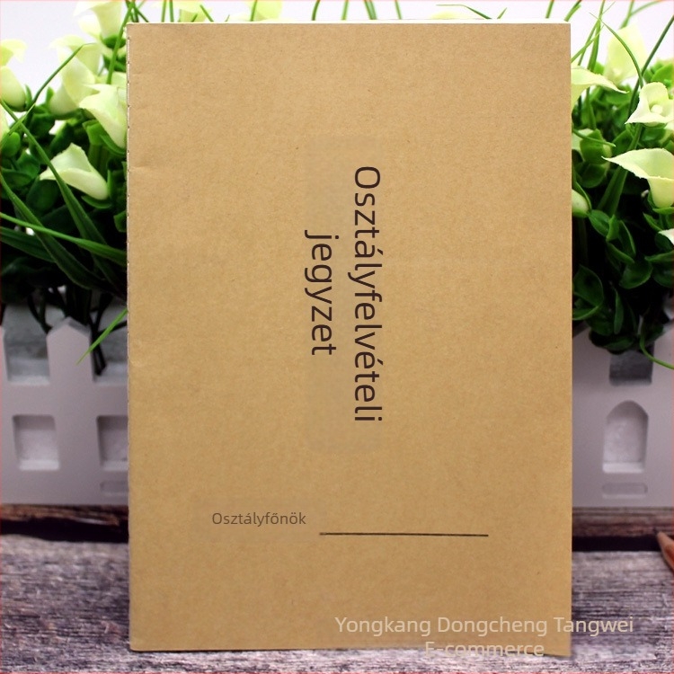 Tanároknak szóló előadásjegyzet – kraft papír borító, ragasztó kötés, 57 g papír