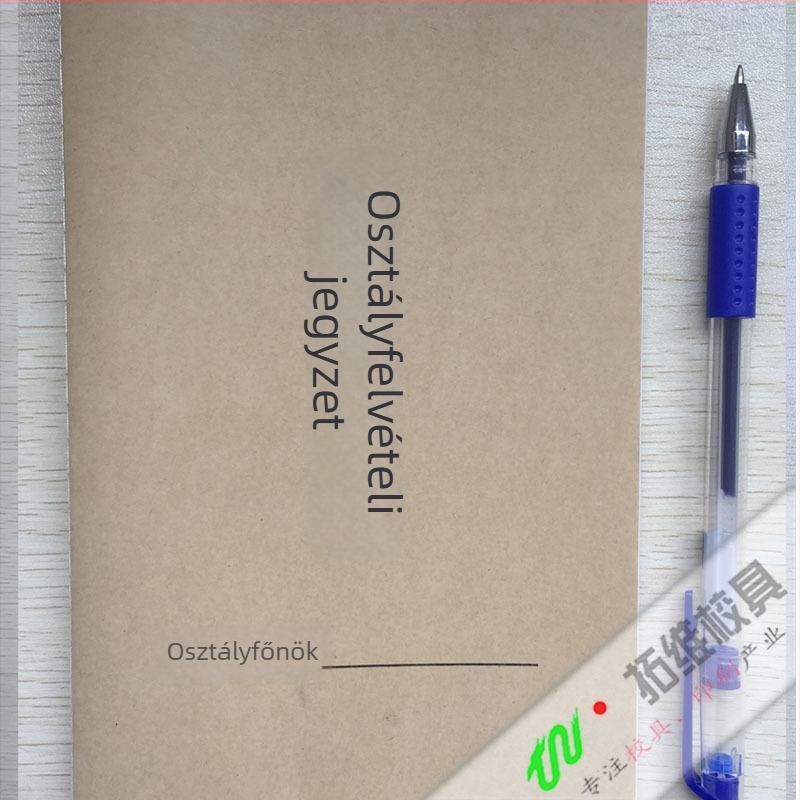 Tanároknak szóló előadásjegyzet – kraft papír borító, ragasztó kötés, 57 g papír