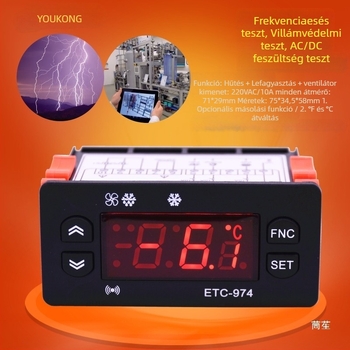 STC-974 Hőmérséklet-szabályozó és digitális termosztát