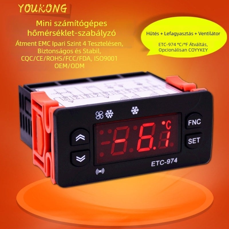 STC-974 Hőmérséklet-szabályozó és digitális termosztát