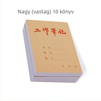 Füzet ragasztott kötésű, nyers fa rostpapír, 40 g/m², irodai stílus