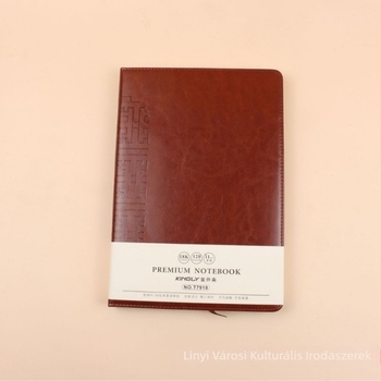 Jin Kailai T79 sorozat notesz, műbőr borító, drótos kötés, Forest papír 80G, 120 oldal