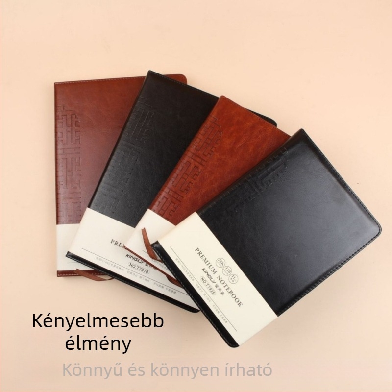 Jin Kailai T79 sorozat notesz, műbőr borító, drótos kötés, Forest papír 80G, 120 oldal