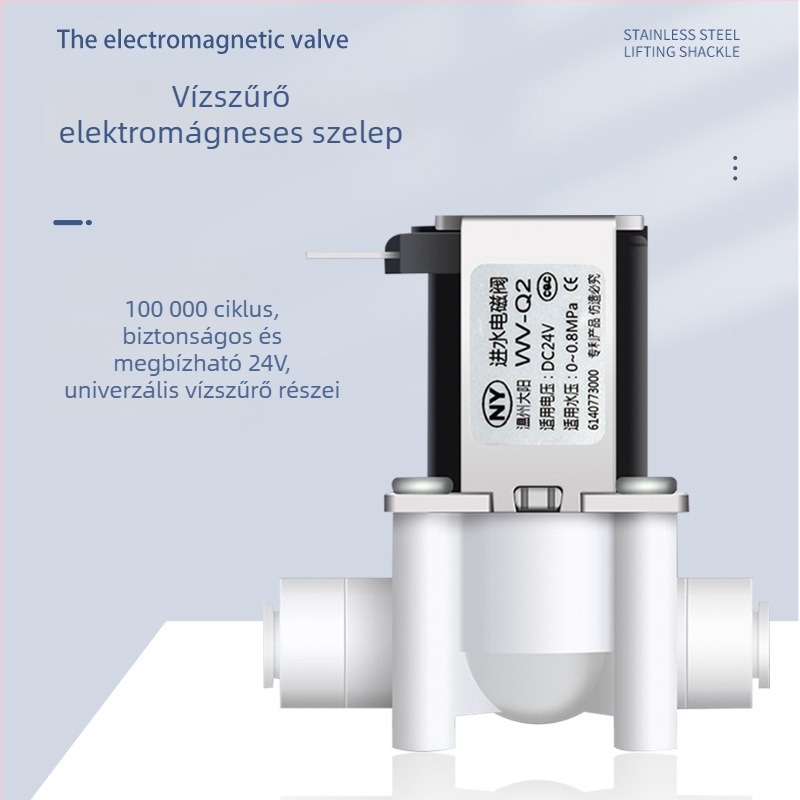Víztisztító elektromágneses szelepe, 2-utas/3-utas bemenet, POM anyag, NY modell, tisztító berendezésekhez