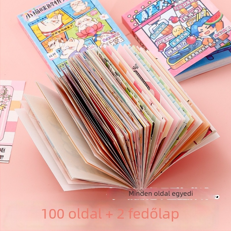 Notebook Coco mira – vezeték nélküli kötés, Dowling papír, 100 g/m2, 100–200 oldal, japán-koreai aranyos stílus