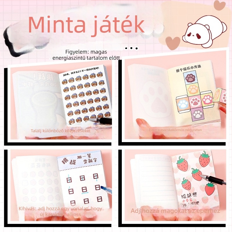 Notebook Coco mira – vezeték nélküli kötés, Dowling papír, 100 g/m2, 100–200 oldal, japán-koreai aranyos stílus
