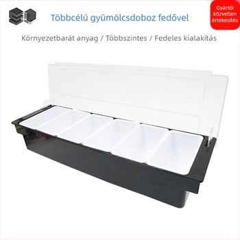 Műanyag hatszögletű rekeszes adagoló doboz bárok, éttermek és milk tea üzletek számára; Like Yu márka, világos luxus stílus