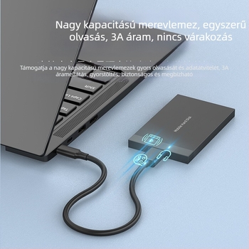 Type-C–Micro-B USB 3.0 hordozható merevlemez-kábel PC-hez, laptophoz és mobil eszközökhöz