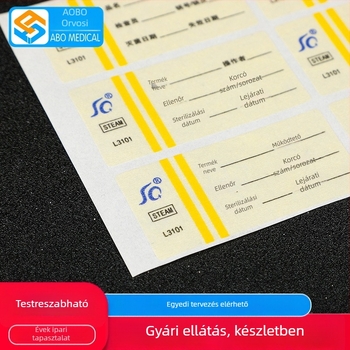 Obo PVC orvosi kémiai indikátor RF címke a magas hőmérsékletű gőz sterilizáláshoz — testreszabható, kórházak és egészségügyi központok számára