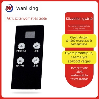 Akril jelzőpanel szitanyomáshoz – testreszabható feldolgozás, orvosi címkék, anyag: akril