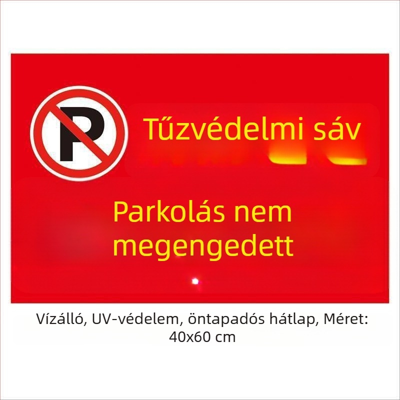 Tűzvédelmi vészhelyzeti padlójel, PVC, öntapadós, testre szabható, formák: négyzet, téglalap, kör, ovális