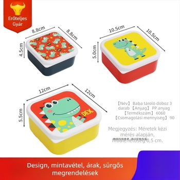 Shunshida műanyag ebédes doboz, natto csomagolás, négyzet alakú, modern minimalista stílus, 1 készlet